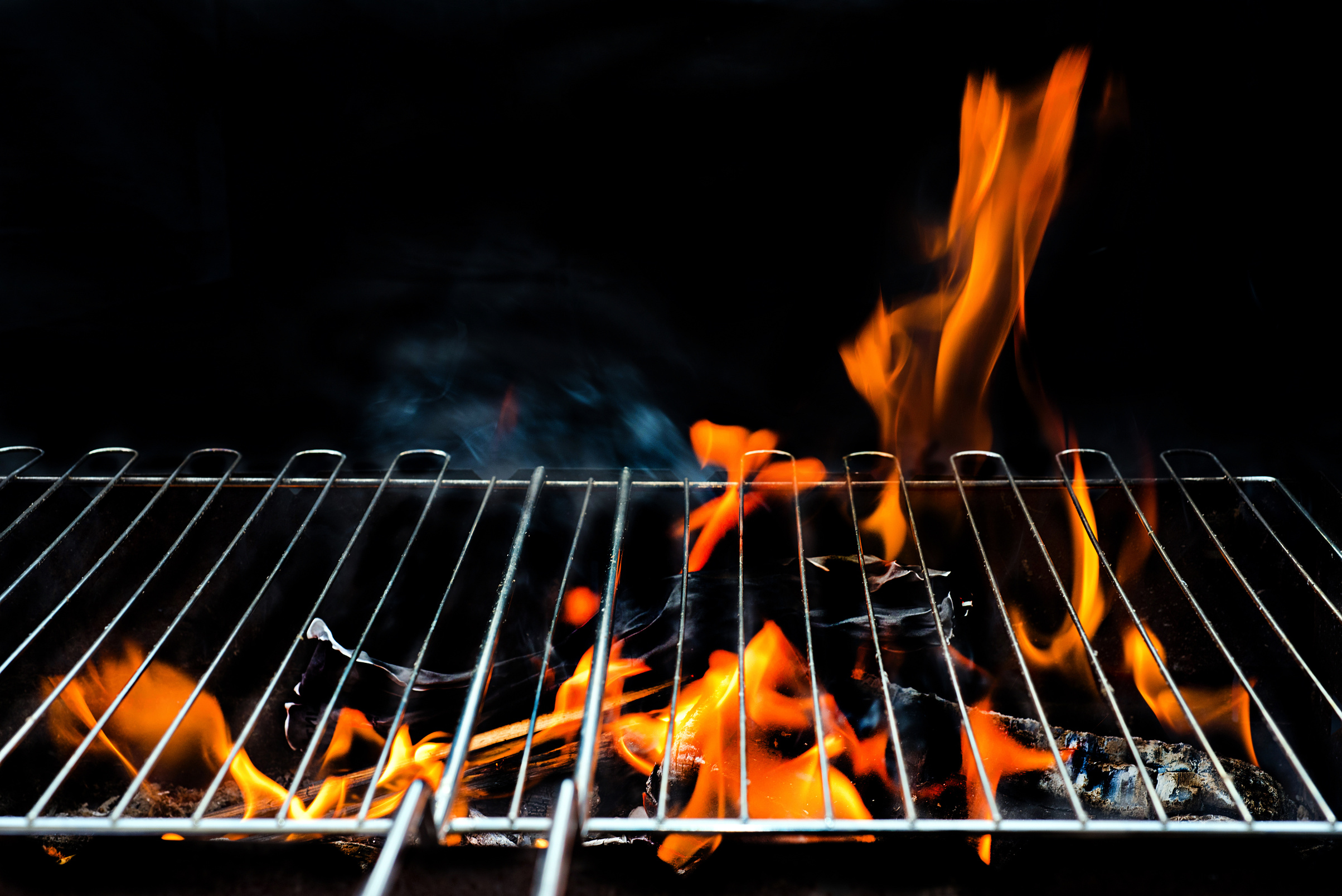 Hot Empty Charcoal BBQ